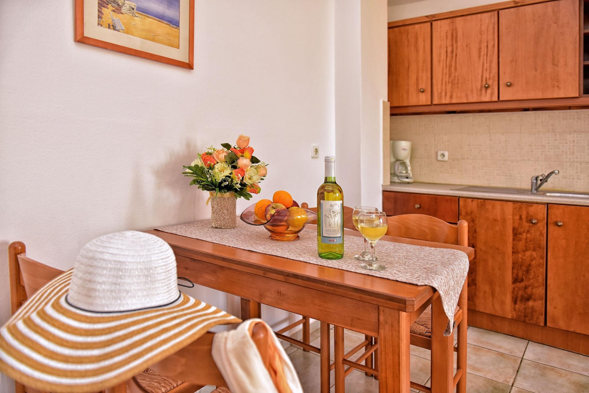 Aspri Petra Apartments Аналипси Экстерьер фото